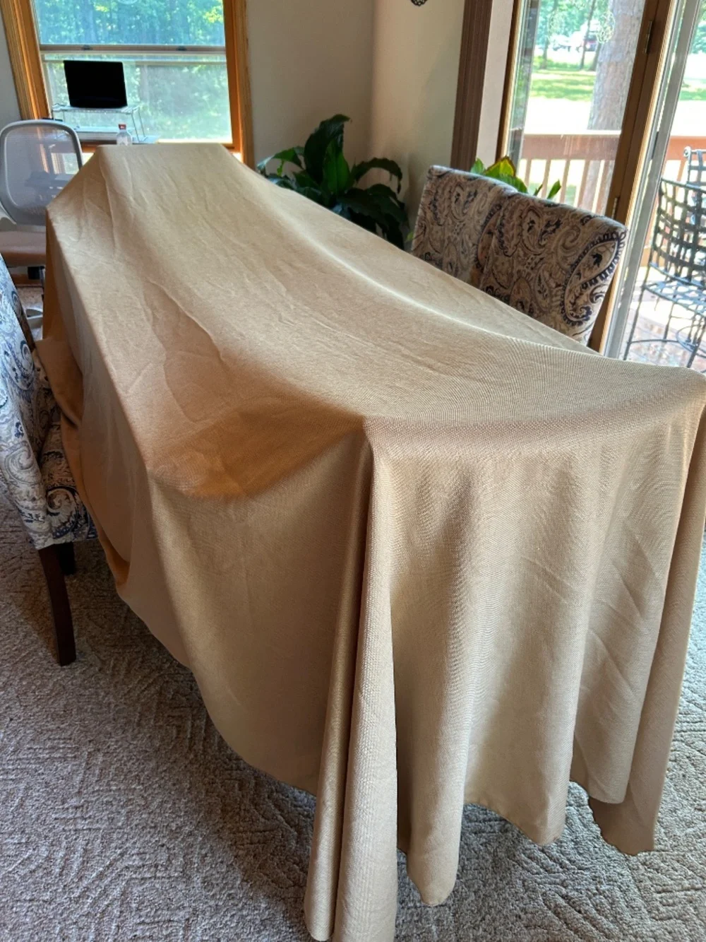 Bed Bath Beyond | Saro Lifestyle Basketweave Tablecloth & Napkins, Set for 14